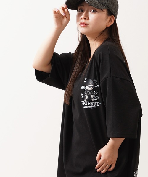 1111clothing（ワンフォークロージング）の「【2ND ARCHIVE】猫転写グラフィック オーバーサイズ半袖Tシャツ / ビッグシルエット / ユニセックス（Tシャツ/カットソー・メンズ・ホワイト/ブラック/ピンク/ライトグリーン・FREE）」の13枚目の写真