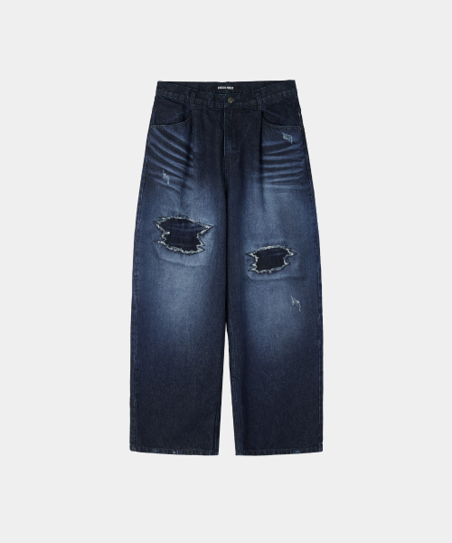 MAISON MINED(メゾンミネド)の「DESTROYED WASHING DENIM PANTS MID BLUE(デニムパンツ・メンズ・その他・SMALL/MEDIUM/LARGE)」の10枚目の写真
