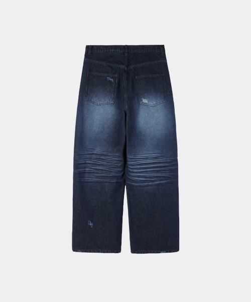 MAISON MINED(メゾンミネド)の「DESTROYED WASHING DENIM PANTS MID BLUE(デニムパンツ・メンズ・その他・SMALL/MEDIUM/LARGE)」の9枚目の写真