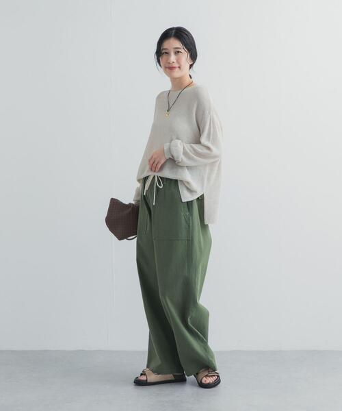 URBAN RESEARCH DOORS（アーバンリサーチドアーズ）の「コットンベーカーパンツ（その他パンツ・レディース・ホワイト系その他/カーキ・SMALL/MEDIUM）」の13枚目の写真
