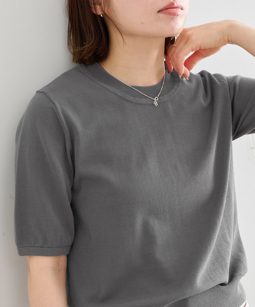 U by SPICK&SPAN（ユーバイスピックアンドスパン）の「UVカット ウォッシャブルサマーニット（ニット/セーター・レディース・チャコールグレー/レッド・FREE）」の20枚目の写真