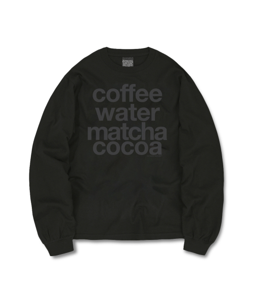 DURTの「FAV DRINKS LONG SLEEVE TEE (BLACK)(Tシャツ/カットソー・レディース・その他・SMALL/MEDIUM/LARGE/X-LARGE)」の1枚目の写真