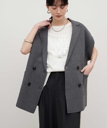 【LARUTA】［Web限定］ニットテーラードベスト