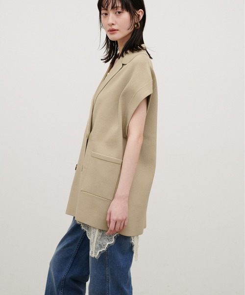 LARUTA（ラルータ）の「【LARUTA】［Web限定］ニットテーラードベスト（ベスト・レディース・ベージュ/ブラック/アイボリー/グレー・FREE）」の18枚目の写真
