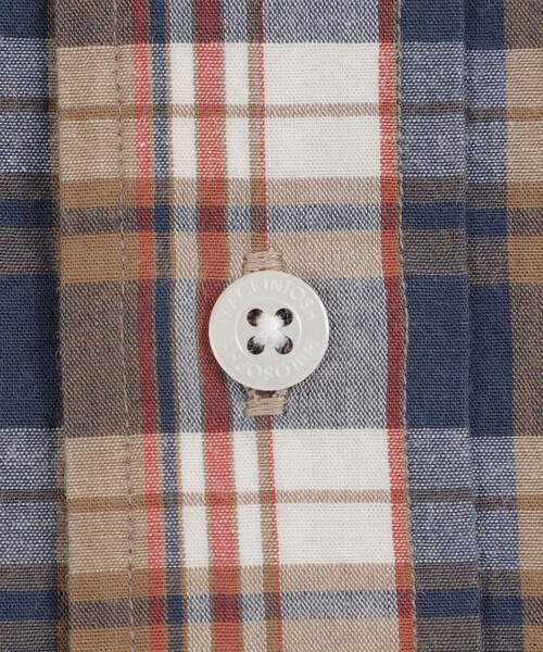 MACKINTOSH PHILOSOPHY（ﾏｯｷﾝﾄｯｼｭ ﾌｨﾛｿﾌｨｰ）の「BUCKINGHAM BEAR 半袖ボタンダウン マドラスチェック（シャツ/ブラウス・メンズ・ブルー/ベージュ系その他5・40/38）」の11枚目の写真