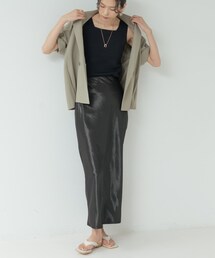 GALLEST | 【一部店舗限定】サテンナロースカート(スカート)