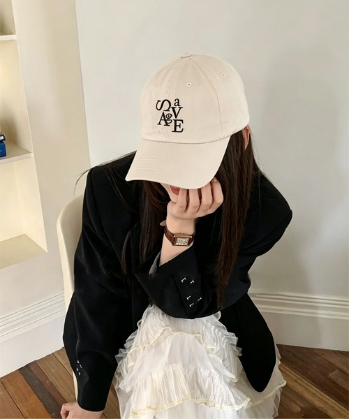 LA VORAGINE(ラ ヴォラジネ)の「ベースボールキャップ 帽子(キャップ・レディース・ネイビー/ベージュ/アイボリー/ブラック・FREE)」の16枚目の写真