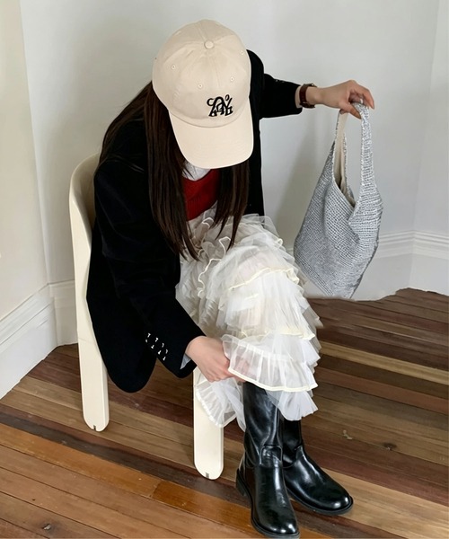 LA VORAGINE(ラ ヴォラジネ)の「ベースボールキャップ 帽子(キャップ・レディース・ネイビー/ベージュ/アイボリー/ブラック・FREE)」の17枚目の写真