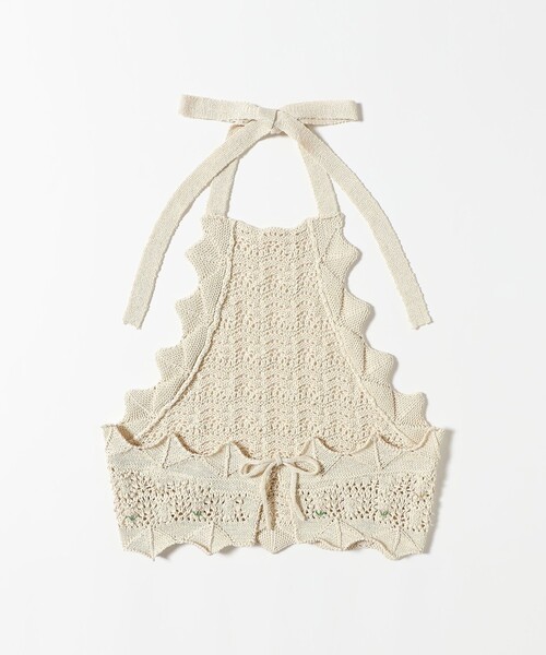 BEAMS COUTURE(ビームスクチュール)の「透かし編み キャミソール(ニット/セーター・レディース・ホワイト系その他5/レッド・ONE SIZE)」の11枚目の写真