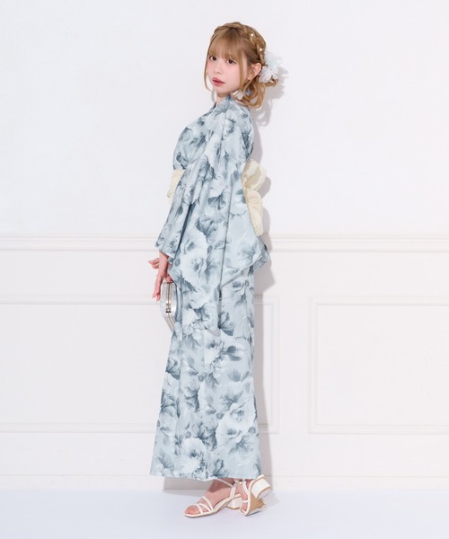 apres jour(アプレジュール)の「【3点セットアイテム】フラワーリボン柄浴衣(浴衣・レディース・ピンク/ブルー/ブラック・フリー)」の20枚目の写真