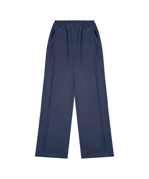 ABEEHUMS(アビハムズ)の「ピグメントダイングストリングワイドパンツ ABH357-301 ブルー(スウェットパンツ・レディース・ブルー・SMALL/MEDIUM)」の1枚目の写真