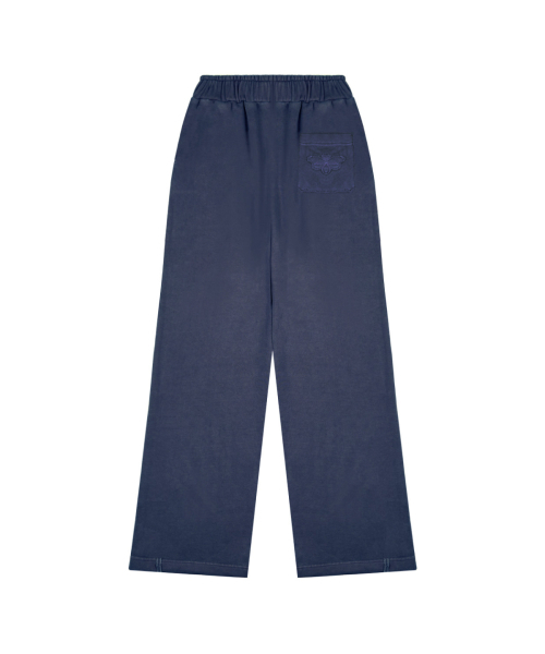 ABEEHUMS(アビハムズ)の「ピグメントダイングストリングワイドパンツ ABH357-301 ブルー(スウェットパンツ・レディース・ブルー・SMALL/MEDIUM)」の2枚目の写真