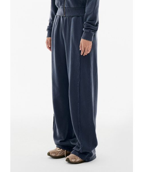 ABEEHUMS(アビハムズ)の「ピグメントダイングストリングワイドパンツ ABH357-301 ブルー(スウェットパンツ・レディース・ブルー・SMALL/MEDIUM)」の4枚目の写真