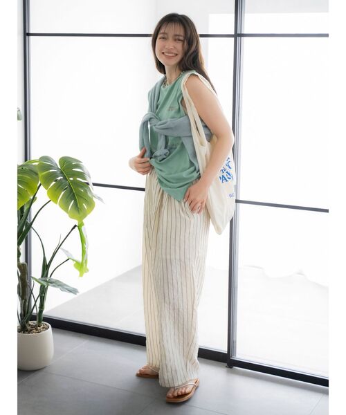 Ungrid(アングリッド)の「ストライプルーズパンツ(その他パンツ・レディース・アイボリー/ブルー・FREE)」の13枚目の写真