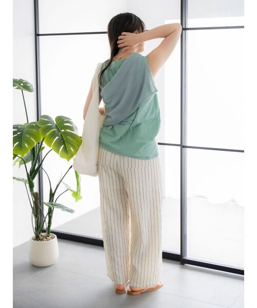 Ungrid(アングリッド)の「ストライプルーズパンツ(その他パンツ・レディース・アイボリー/ブルー・FREE)」の14枚目の写真