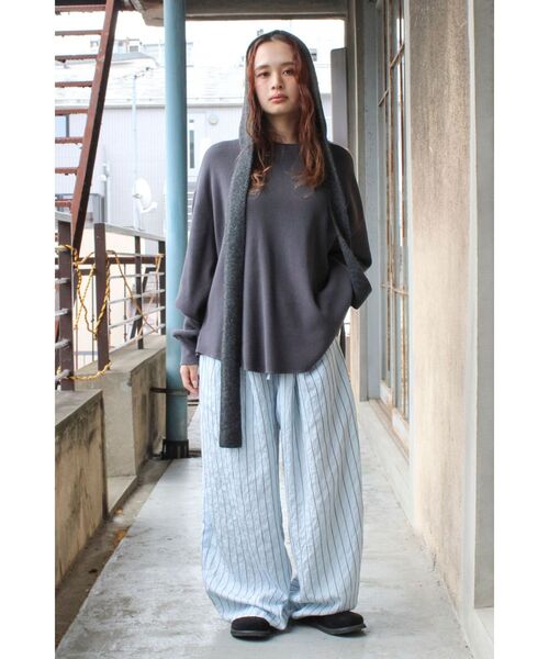 Ungrid(アングリッド)の「ストライプルーズパンツ(その他パンツ・レディース・アイボリー/ブルー・FREE)」の15枚目の写真