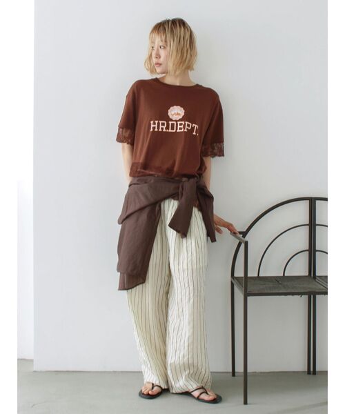 Ungrid(アングリッド)の「ストライプルーズパンツ(その他パンツ・レディース・アイボリー/ブルー・FREE)」の20枚目の写真