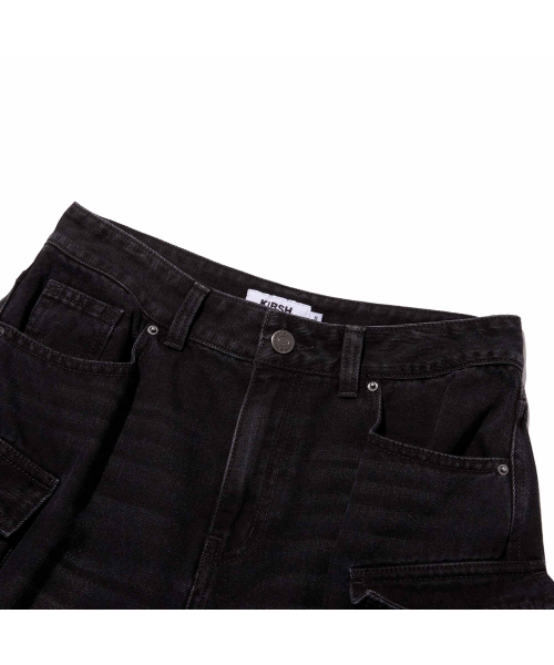 KIRSH（キルシー）の「カーゴバミューダデニムパンツ[ブラック]（その他パンツ・レディース・その他・MEDIUM/SMALL）」の3枚目の写真