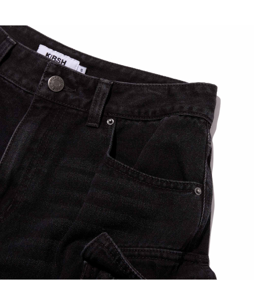 KIRSH（キルシー）の「カーゴバミューダデニムパンツ[ブラック]（その他パンツ・レディース・その他・MEDIUM/SMALL）」の4枚目の写真