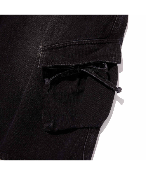 KIRSH（キルシー）の「カーゴバミューダデニムパンツ[ブラック]（その他パンツ・レディース・その他・MEDIUM/SMALL）」の5枚目の写真