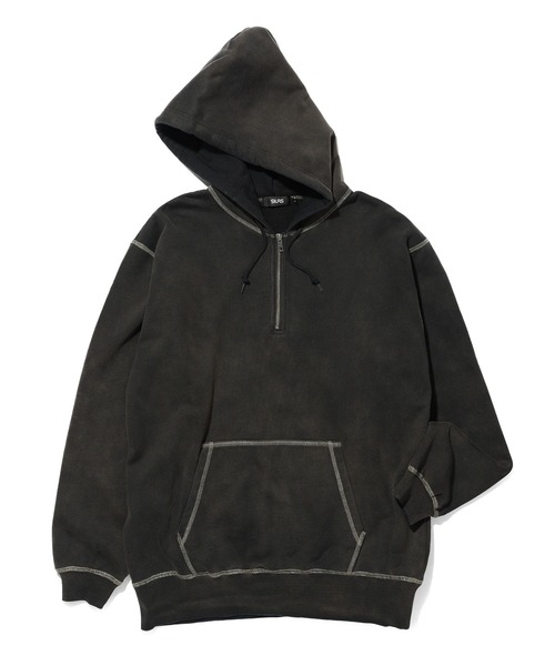 SILAS(サイラス)の「HALF ZIP HOODED SWEATSHIRT(パーカー・メンズ・ブラック/バーガンディー/パープル・XL/L/M)」の19枚目の写真