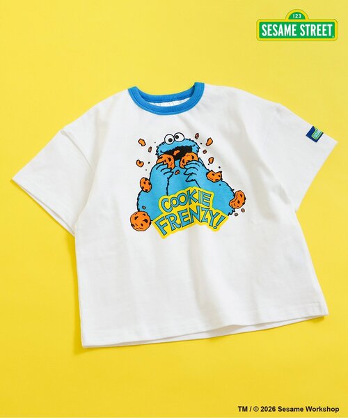SESAME STREET(세서미 스트리트)의 「【링크】SESAME STREET 링거 T셔츠(T셔츠/컷소우)」｜블루