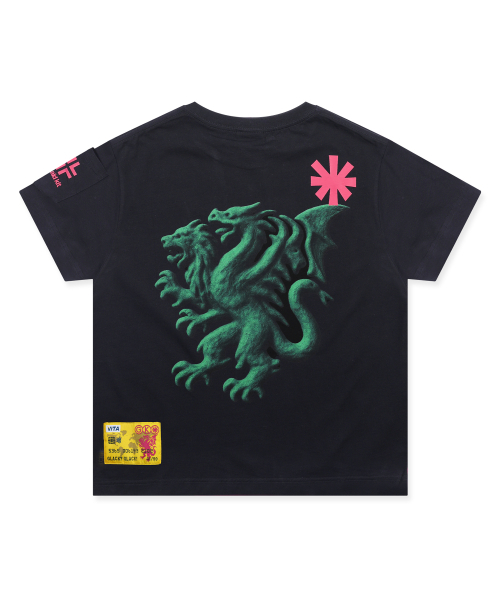 GLACK(グラック)の「GT180 ネット中毒者 セミクロップTシャツ (ブラック)(Tシャツ/カットソー・レディース・その他・MEDIUM/LARGE)」の9枚目の写真