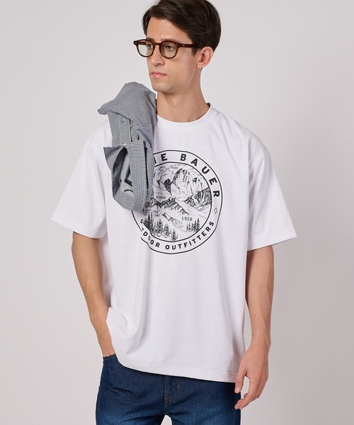 Eddie Bauer(エディーバウアー)の「エディーズ ドライ グラフィックTシャツ(Tシャツ/カットソー・メンズ・チャコール/ネイビー/ホワイト/ライトオリーブ・M/XXL/XL/L/S)」の2枚目の写真