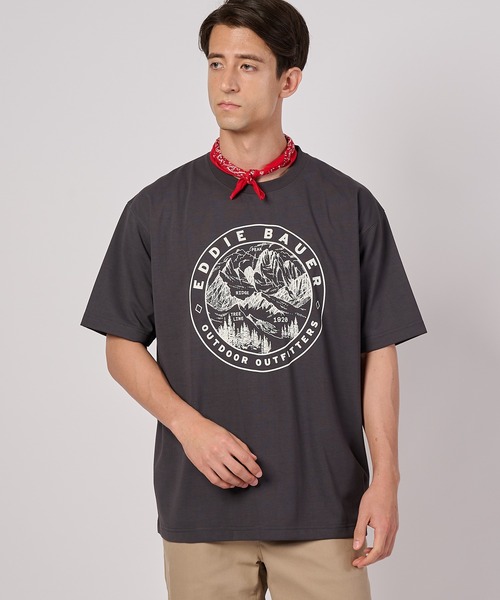 Eddie Bauer(エディーバウアー)の「エディーズ ドライ グラフィックTシャツ(Tシャツ/カットソー・メンズ・チャコール/ネイビー/ホワイト/ライトオリーブ・M/XXL/XL/L/S)」の3枚目の写真