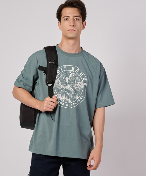Eddie Bauer(エディーバウアー)の「エディーズ ドライ グラフィックTシャツ(Tシャツ/カットソー・メンズ・チャコール/ネイビー/ホワイト/ライトオリーブ・M/XXL/XL/L/S)」の4枚目の写真