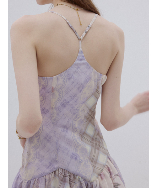 SINCETHEN(シンスゼン)の「ラベンダーフローラルパッチワークミニワンピース(ワンピース・レディース・その他・SMALL/MEDIUM/LARGE)」の8枚目の写真