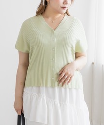CLETTEオリジナルフレンチスリーブニットカーディガン