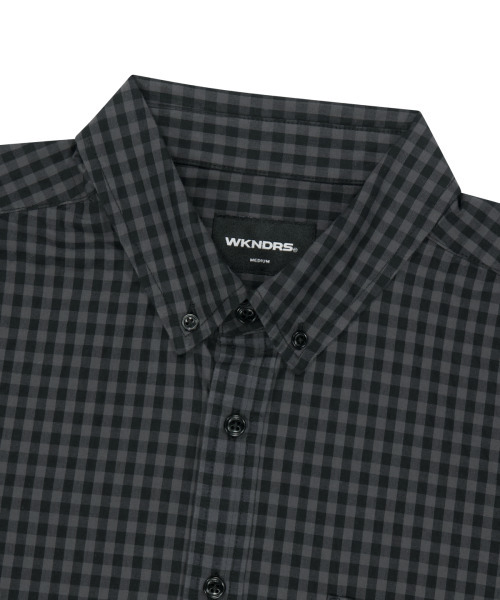 WKNDRS（ウィーキャンドース）の「GINGHAM CHECK SHIRT (BLACK)（Tシャツ/カットソー・レディース・その他・SMALL/MEDIUM/LARGE/X-LARGE）」の3枚目の写真