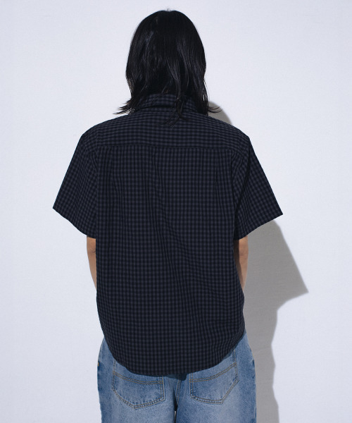 WKNDRS（ウィーキャンドース）の「GINGHAM CHECK SHIRT (BLACK)（Tシャツ/カットソー・レディース・その他・SMALL/MEDIUM/LARGE/X-LARGE）」の8枚目の写真