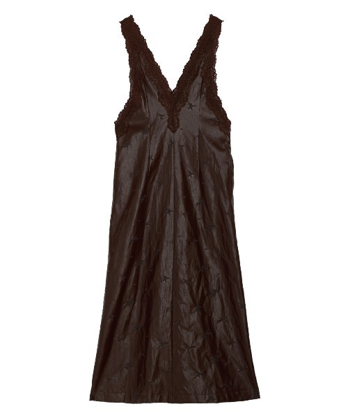 Ameri（アメリ）の「CHRISTINE EMBROIDERY DRESS（ドレス・レディース・アイボリー/ブラウン/ブラック・MEDIUM/SMALL）」の19枚目の写真