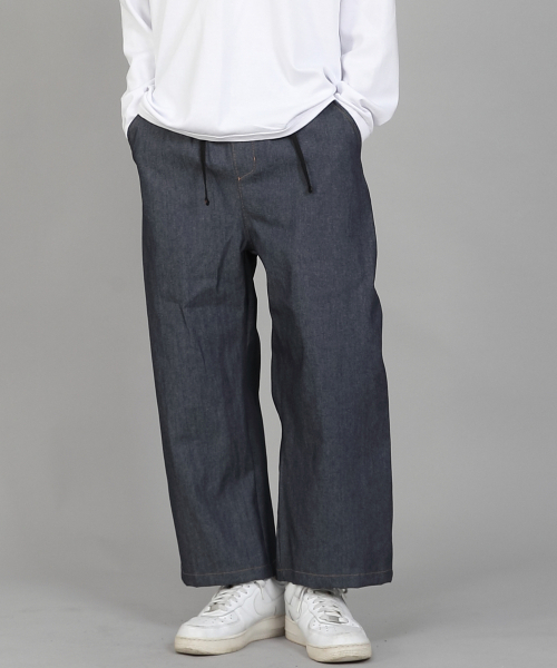 SAINTCREW(セントクルー)の「EXワイド9部バンディングパンツ EWP-383 デニム ライトインディゴ(デニムパンツ・メンズ・その他・MEDIUM/LARGE/XX-LARGE/X-LARGE)」の15枚目の写真
