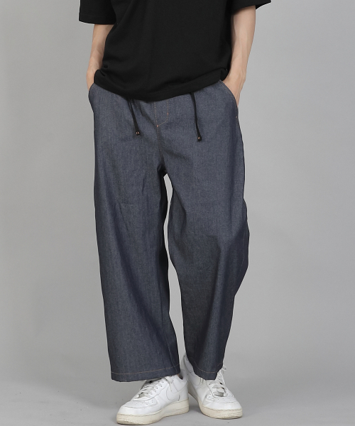 SAINTCREW(セントクルー)の「EXワイド9部バンディングパンツ EWP-383 デニム ライトインディゴ(デニムパンツ・メンズ・その他・MEDIUM/LARGE/XX-LARGE/X-LARGE)」の14枚目の写真