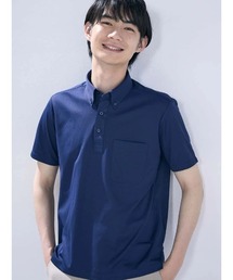 Perfect Suit FActory（パーフェクトスーツファクトリー）の「【完全ノーアイロン/吸汗速乾/抗菌防臭】アイシャツ生地　ビジネス＆デイリーポロシャツ　ホワイト／ブラック／ネイビー（ポロシャツ）」