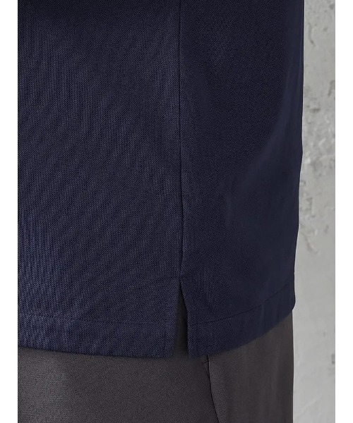 Perfect Suit FActory（パーフェクトスーツファクトリー）の「【完全ノーアイロン/吸汗速乾/抗菌防臭】アイシャツ生地　ビジネス＆デイリーポロシャツ　ホワイト／ブラック／ネイビー（ポロシャツ・メンズ・ブラック/ホワイト/ネイビー・L/M/3L/LL/S）」の12枚目の写真