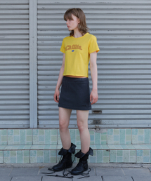 SUNBURNPROJECT（サンバーンプロジェクト）の「WAFFLE BASIC MINI SKIRT, NAVY（スカート）」
