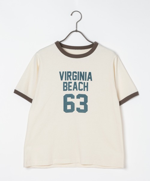 GEORGE'S（ジョージズ）の「ナンバリングリンガーTシャツ（Tシャツ/カットソー・レディース・チャコールグレー/オフホワイト/ボルドー・FREE）」の14枚目の写真