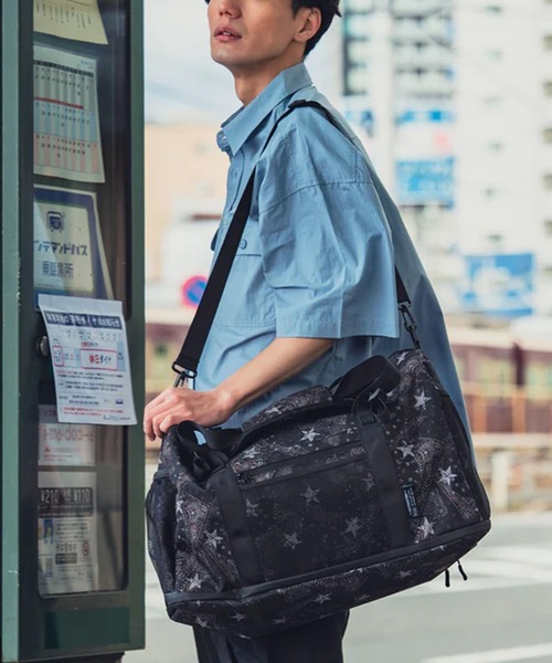 KiU(キウ)の「【KiU】600D キャリーオンボストントラベルバッグ(38L)(ボストンバッグ・レディース・ベージュ/レオパード/ブラック/その他2/マルチ・FREE)」の4枚目の写真