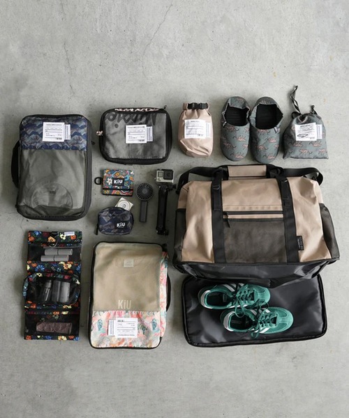 KiU(キウ)の「【KiU】600D キャリーオンボストントラベルバッグ(38L)(ボストンバッグ・レディース・ベージュ/レオパード/ブラック/その他2/マルチ・FREE)」の11枚目の写真