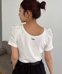 CAPRICIEUX LE'MAGE | ギャザーパフT(Tシャツ/カットソー)