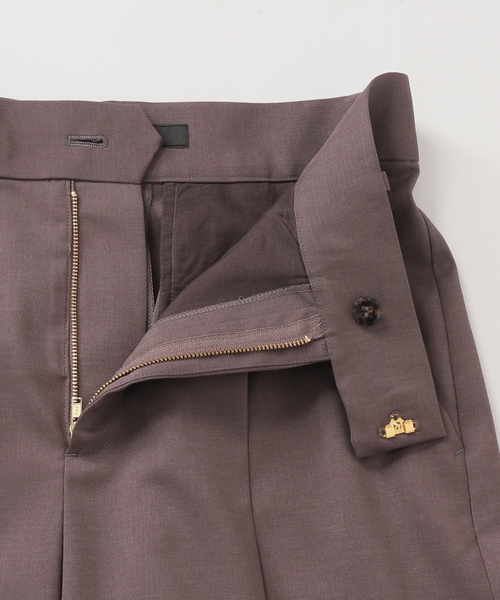 Noble(ノーブル)の「《追加・セットアップ対応》エステルツイルストレッチスラックスパンツ(スラックス・レディース・アイボリー/チョコ/キャメル・34/38/40/36)」の7枚目の写真