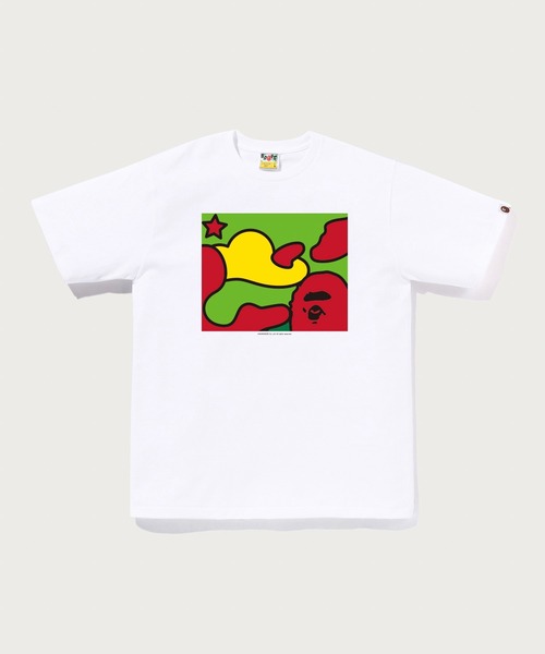 A BATHING APE(アベイシングエイプ)の「STA CAMO FOCUS BOX TEE(Tシャツ/カットソー・メンズ・ブラック系その他5/ホワイト系その他5/ブラック×ピンク/ホワイト×ピンク・MEDIUM/XX-LARGE/X-LARGE/SMALL/LARGE)」の3枚目の写真