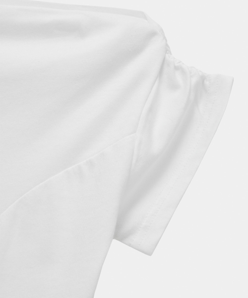 ETRE AU SOMMET(エトレオソメ)の「Cut-Out Open Short Sleeve (White)(Tシャツ/カットソー・レディース・ホワイト・FREE)」の6枚目の写真