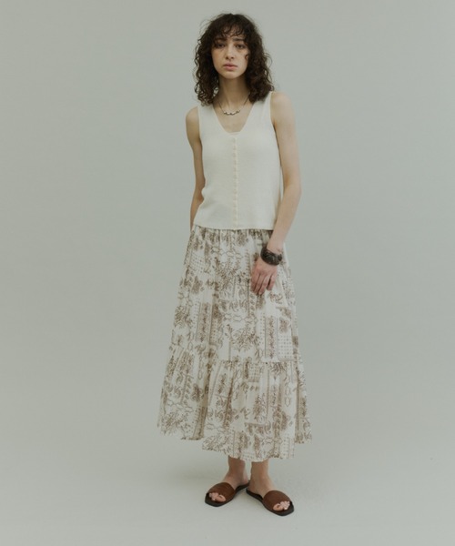 Plumel(プルメル)の「Paisley Pattern Skirt / ペイズリーパターンスカート(スカート・レディース・ブラック/オフホワイト・MEDIUM)」の20枚目の写真