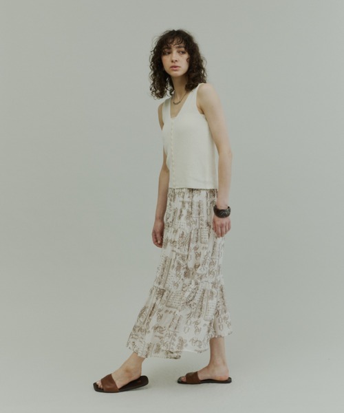 Plumel(プルメル)の「Paisley Pattern Skirt / ペイズリーパターンスカート(スカート・レディース・ブラック/オフホワイト・MEDIUM)」の22枚目の写真
