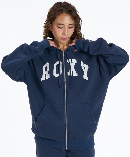 ROXY（ロキシー）の「【ムラサキスポーツ限定】ROXY/ロキシー ジップアップ パーカー RZP264619M（パーカー・レディース・ネイビー/オフホワイト/レッド・M/L）」の2枚目の写真